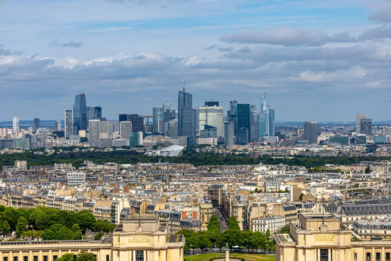 Business district in Paris